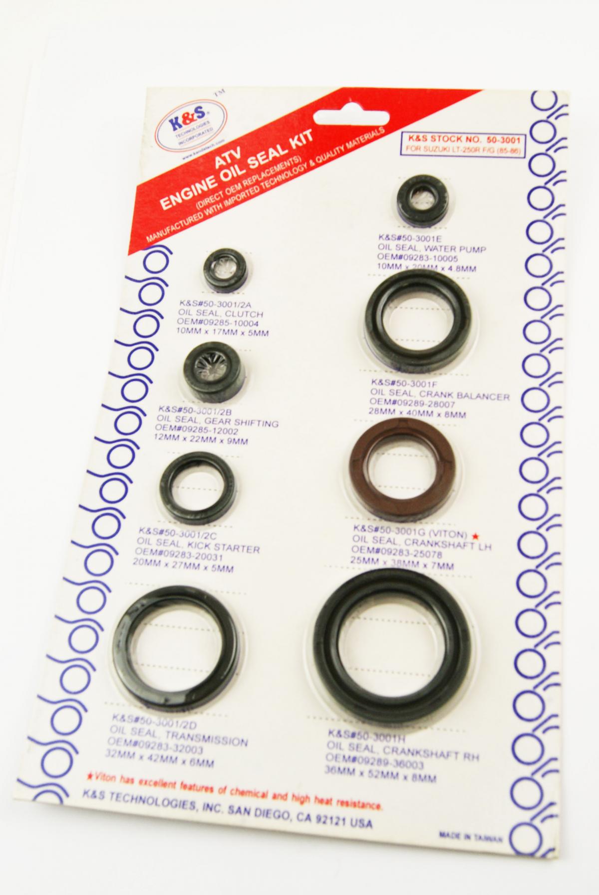 OIL SEAL SET 85-86 LT250
