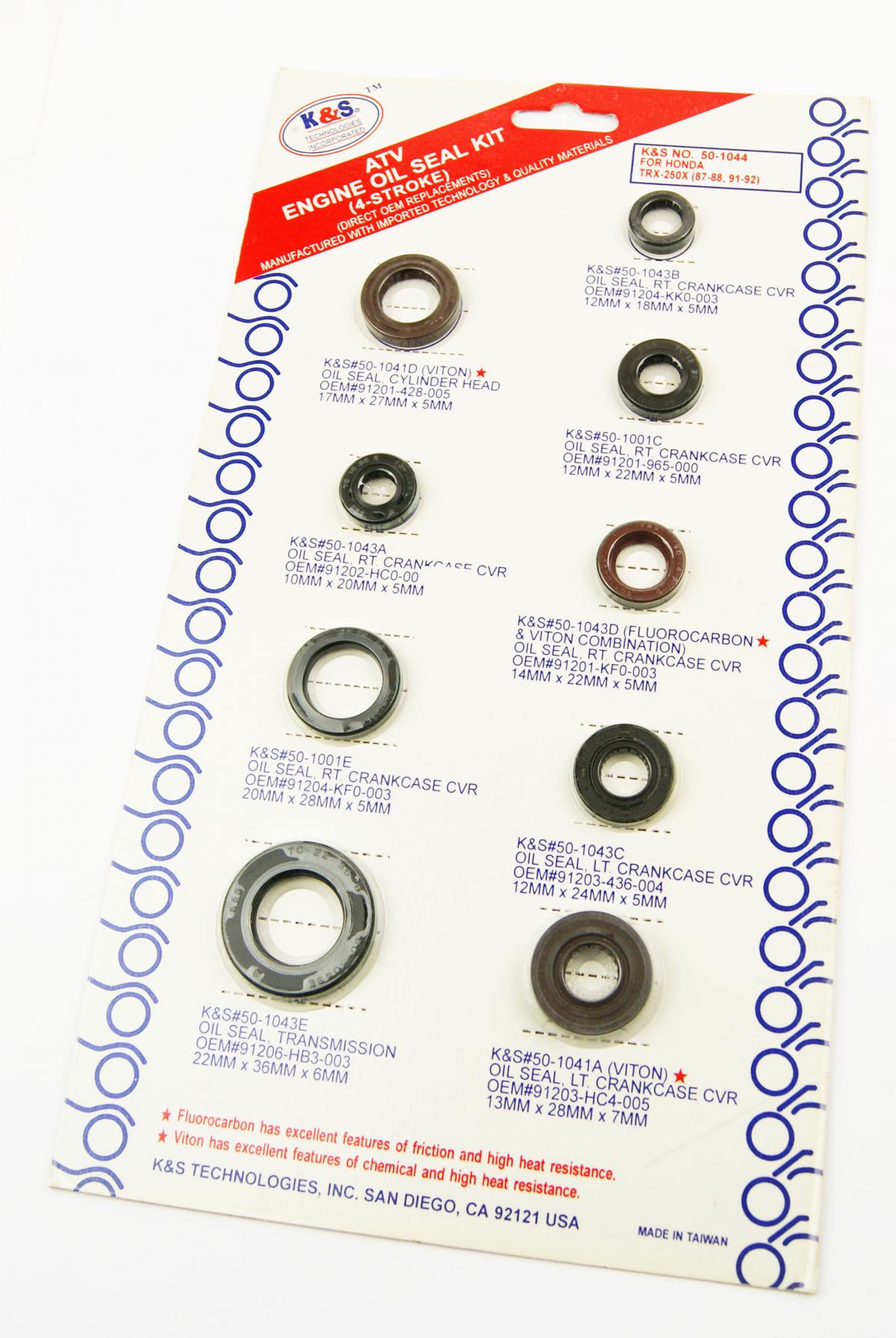 OIL SEAL SET 87-92 TRX250