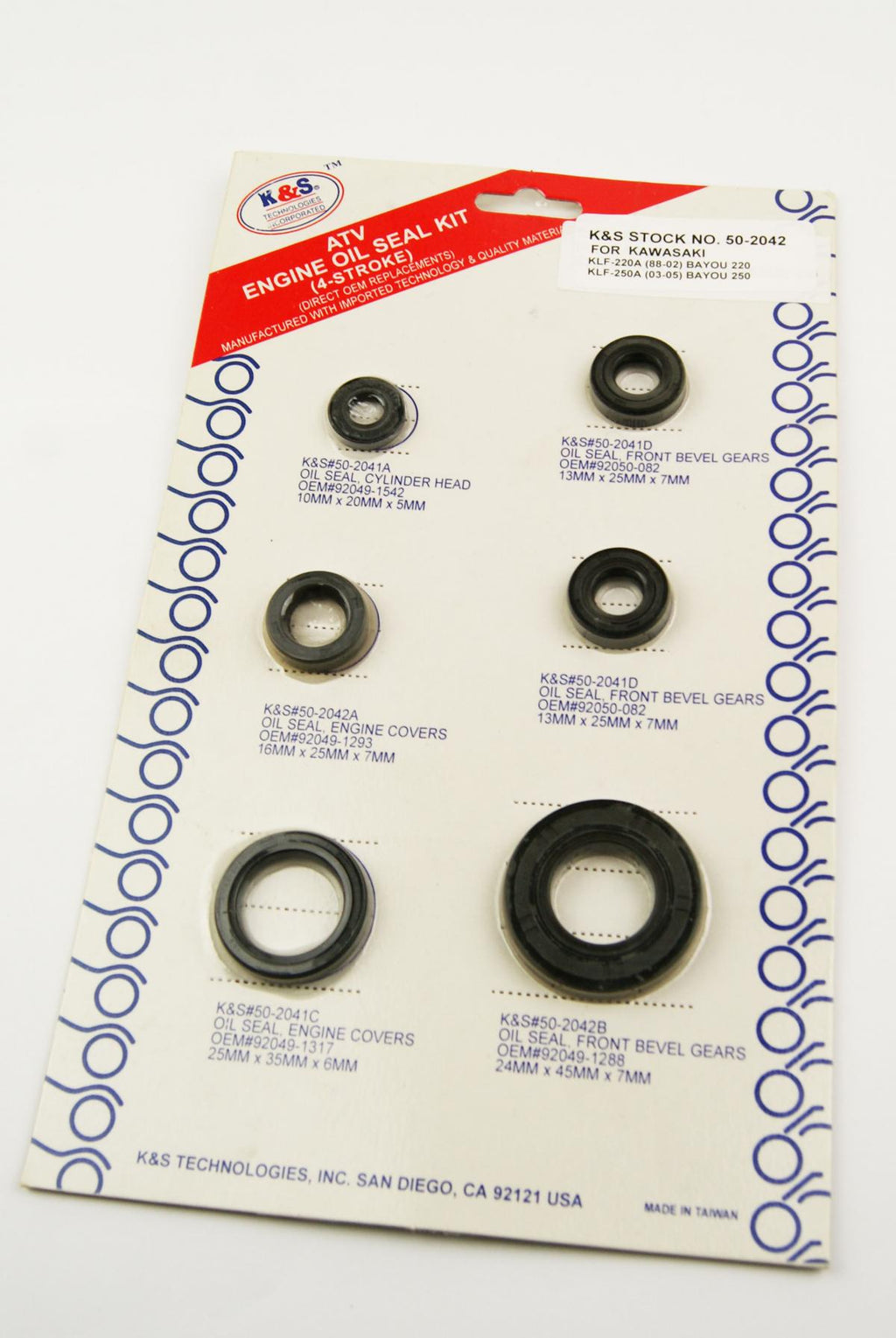 OIL SEAL SET 88-02 KLF220, 50-2042