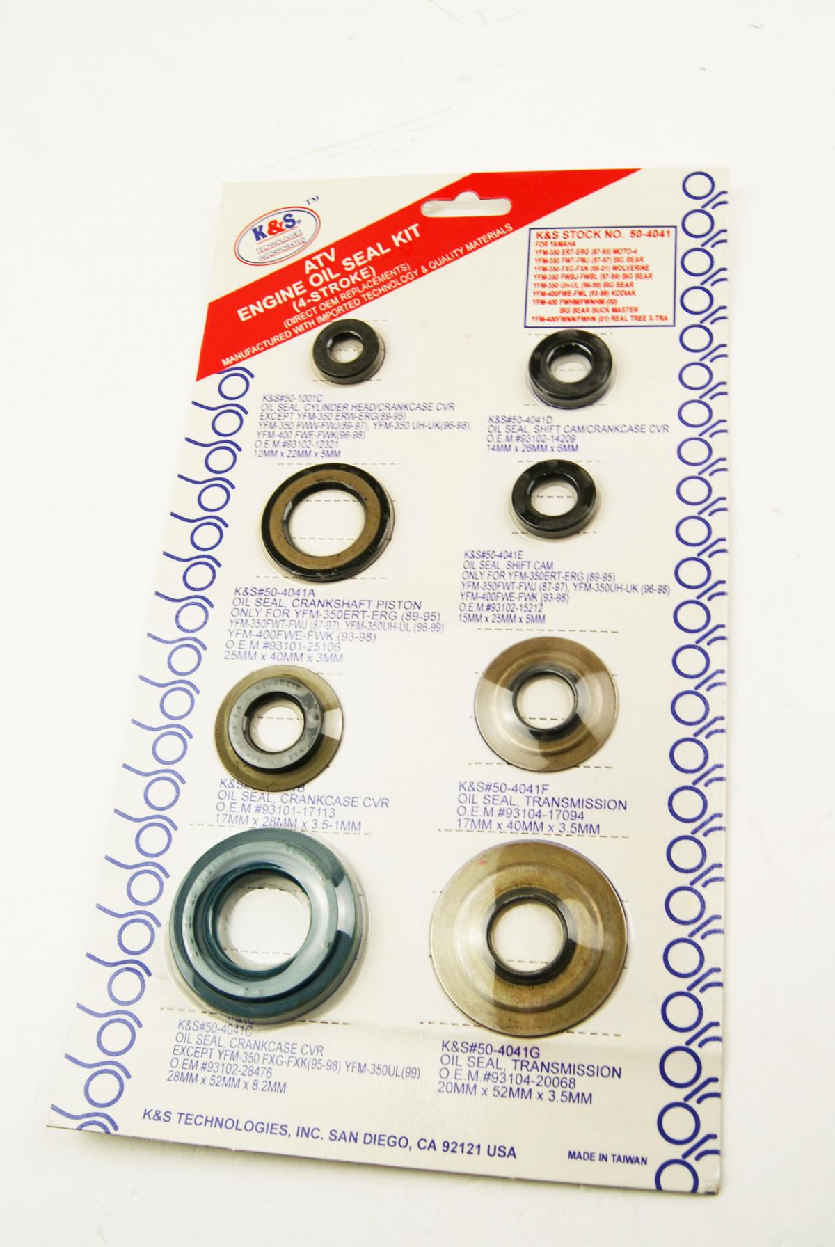 OIL SEAL SET YFM350 YFM400 KS 50-4041