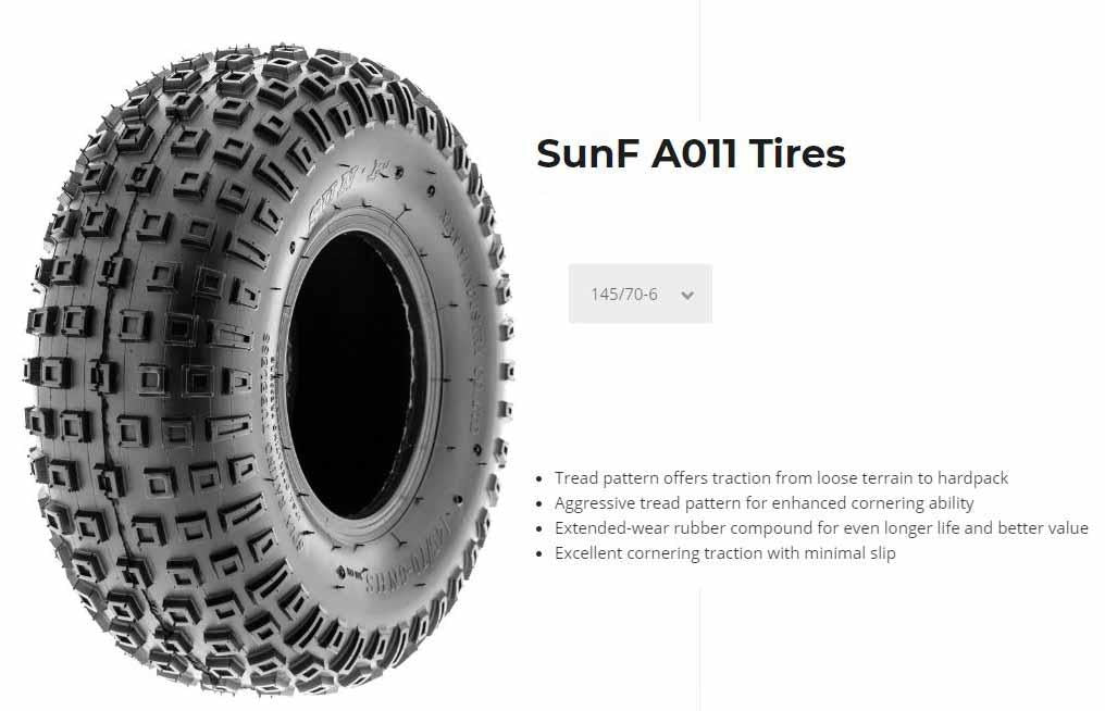 145/70x6 SUNF A-011 TYRE 4PLY