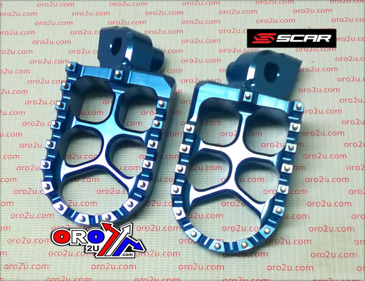 FOOT PEGS SCAR BLUE YAM, 57 ALUMINIUM BILLET S1511B