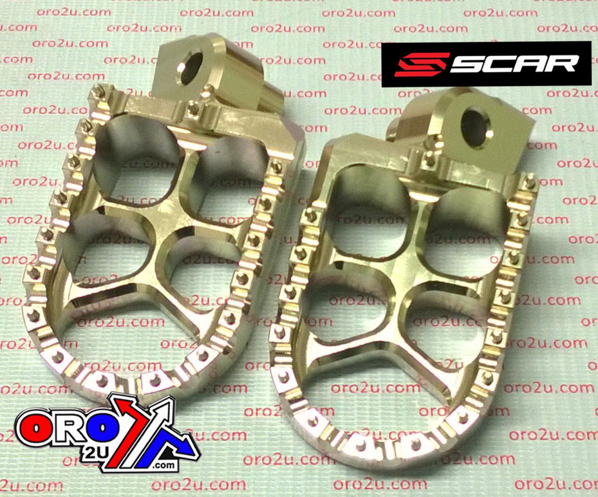 FOOT PEGS SCAR GREY YAM, 57 ALUMINIUM BILLET S1511T, [Colour Grey Titanium]