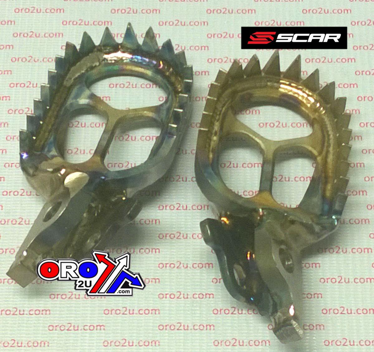 FOOT PEGS TITANIUM CRF/CR, SCAR RACING S2516