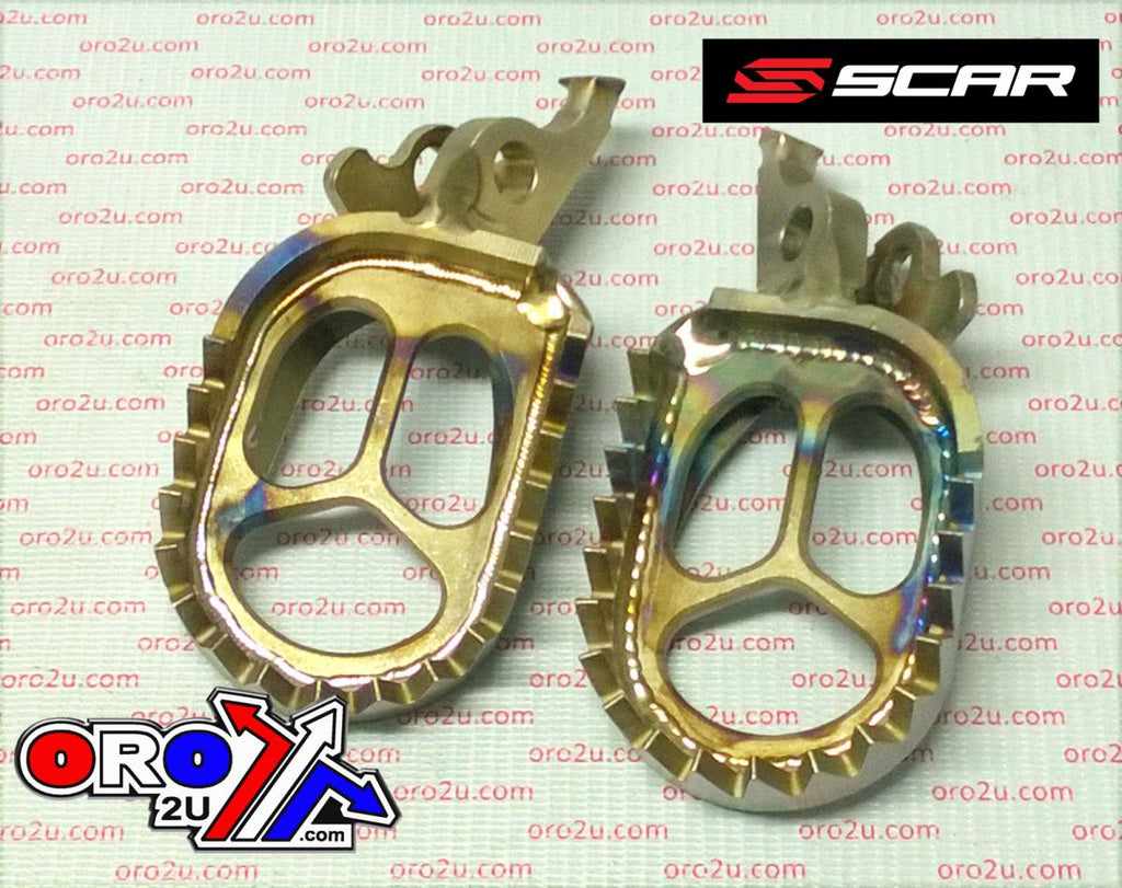 FOOT PEGS TITANIUM KXF, SCAR RACING S3516