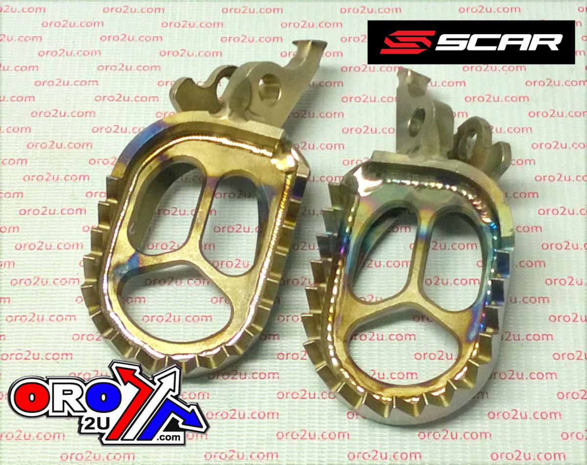 FOOT PEGS TITANIUM KXF, SCAR RACING S3516