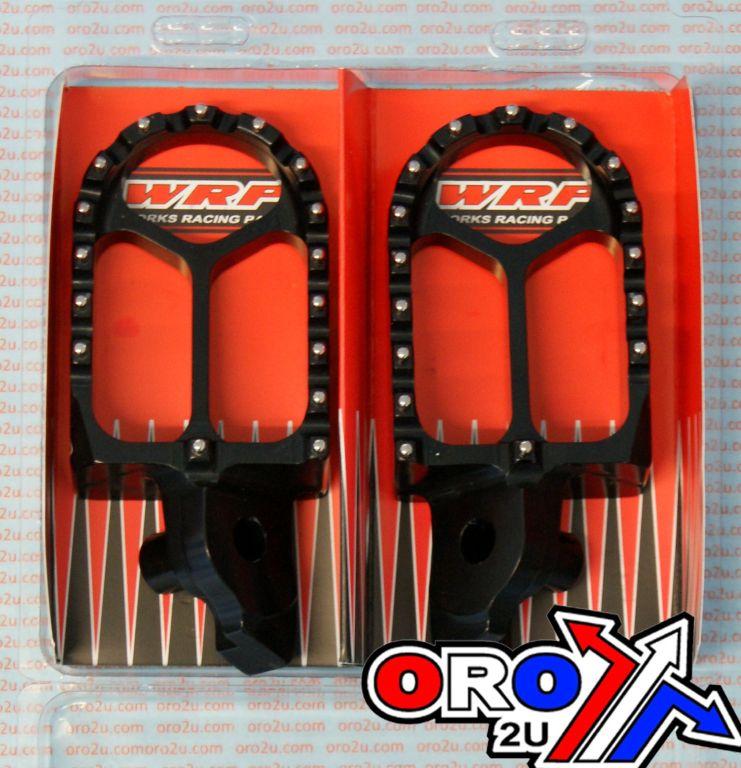 FOOT PEG SET CNC BILLET RMZ, BILLET CNC ALUMINIUM BLACK, WRP WDP-0280A