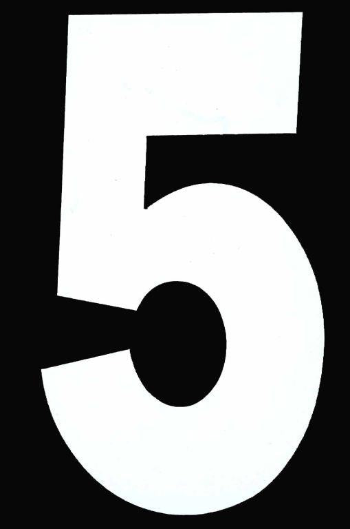 5 WHITE ISDE No5 5.25in