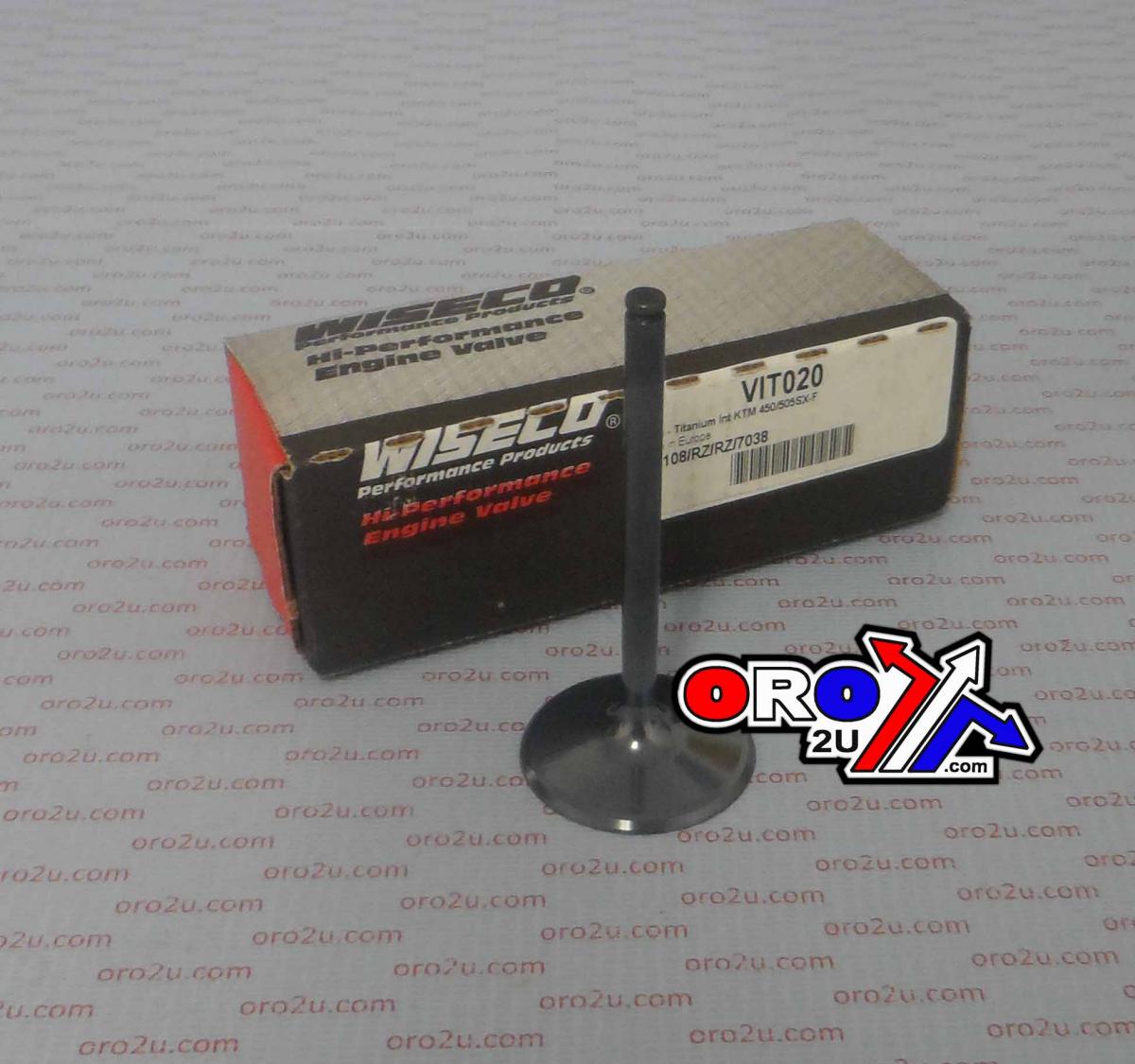 VALVE INTAKE SX-F450/505, WISECO TITANIUM VIT020, 65-454