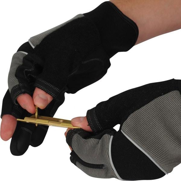 MECHANICS GLOVES 3 FINGER LAR, LARGE