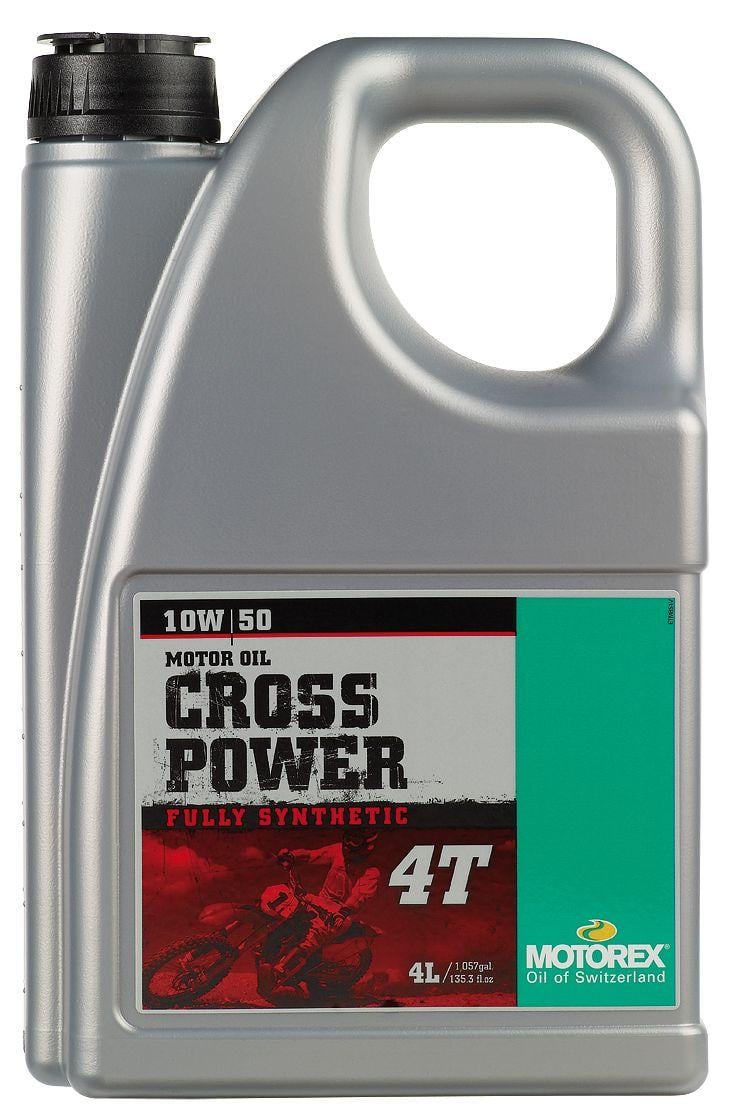 OIL CROSSPOWER 4T 10/50W 4LT, MOTOREX 7300019, BOX = 4