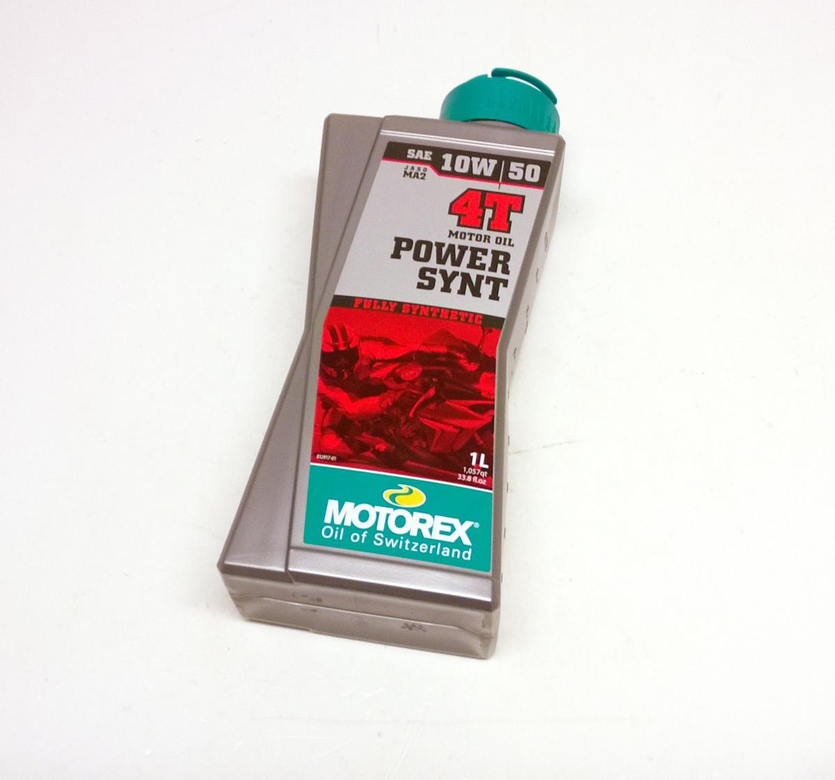 1LT POWER SYNT 4T 10/50W SYNTH OIL, MOTOREX 7300042, BOX = 10