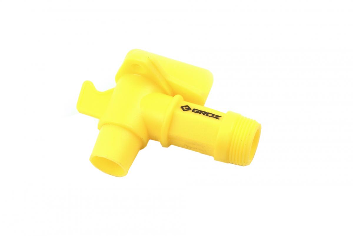 SAMOA PLASTIC SCREW ON DRUM TAP FOR 25L 2 BSP, MOTOREX 7300904 C/W ADAPTOR