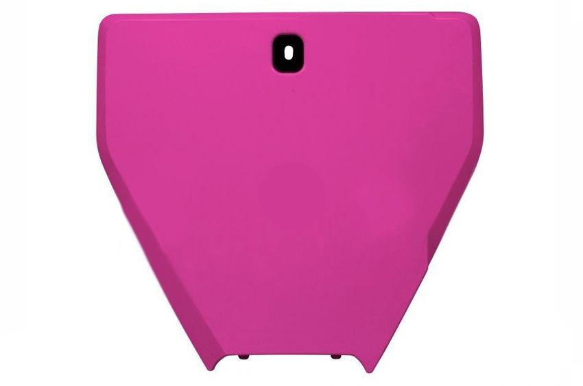 FRONT PLATE 16-18 HUSKY TC-FC, NEON PINK, RTECH R-TBHSQFU0016