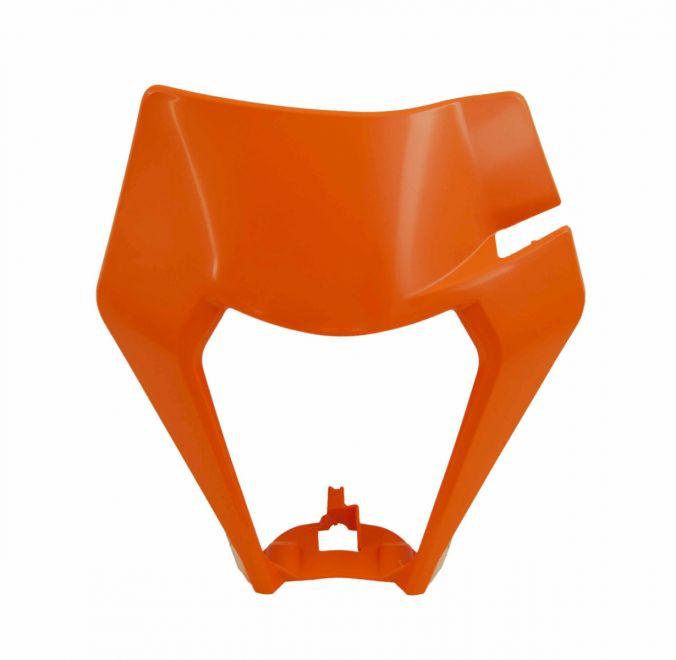 FRONT HEADLIGHT 2020-23 KTM ORANGE, RTECH R-MASKKTMAR20