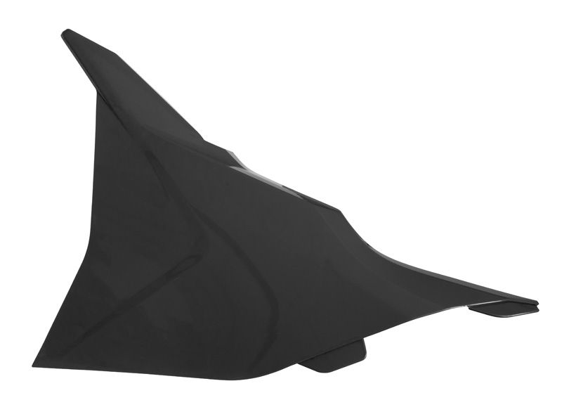 LEFT AIR BOX COVER 2023-2025 SX/SX-F KTM BLACK, RTECH R-FIKTMNRSX23