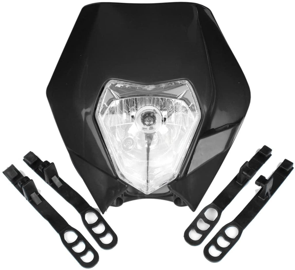 HEADLIGHT KTM BLACK, EXC, EXCF, XCF, XCW, SXF SMR Enduro, Light Headlights Headlamp 867485