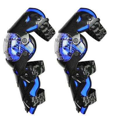 KNEE SAFETY GUARD PROTECTION PADS HINGED – BLUE