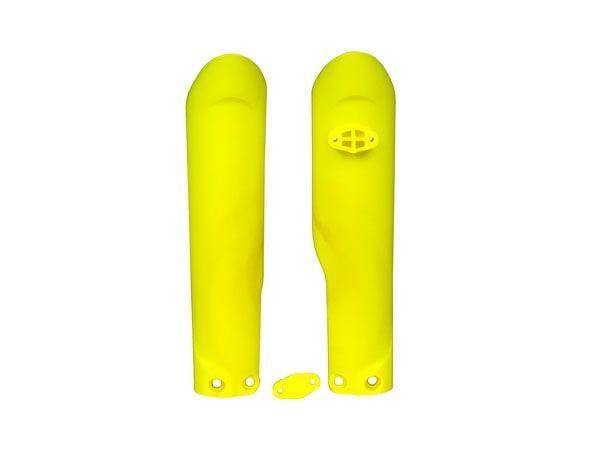 LOWER FORK GUARDS 18-25 KTM85 SX, TC85 18-21, LEMON YELLOW, RTECH R-PSKTMGQ0185
