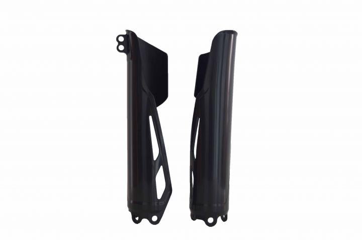 LOWER FORK GUARDS CRF-R/CRF-RX/CRF-X 19-25, BLACK, RTECH R-PSCRFNR0019