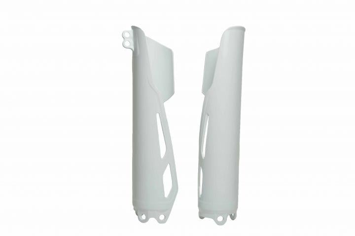 LOWER FORK GUARDS CRF-R/CRF-RX/CRF-X 19-25, WHITE, RTECH R-PSCRFBN0019