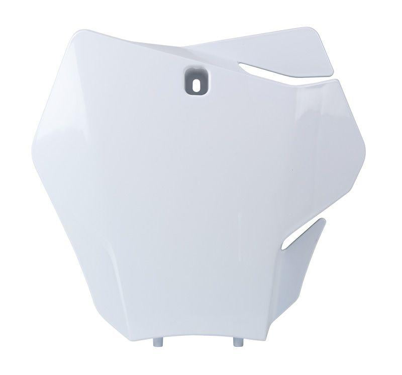 FRONT PLATE MC-MCF 2021-23 GASGAS WHITE, RTECH R-TBGASBN0021