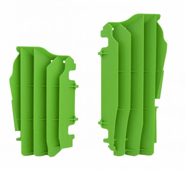 RAD LOUVERS OVERSIZE GREEN, KX 450F 2016 - 2023, RTECH R-GRKXFVE0019
