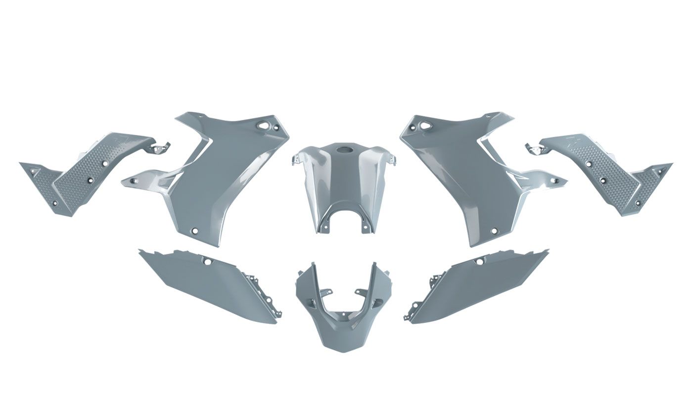PLASTIC KIT YAMAHA T7 19-24, LIGHT GREY, RTECH R-KITT70-GR0-024