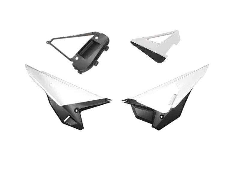 REVOLUTION SIDE PANELS KIT CRF 250 450 2025 WHITE R-TECH R-KITCRF-BN0-F26