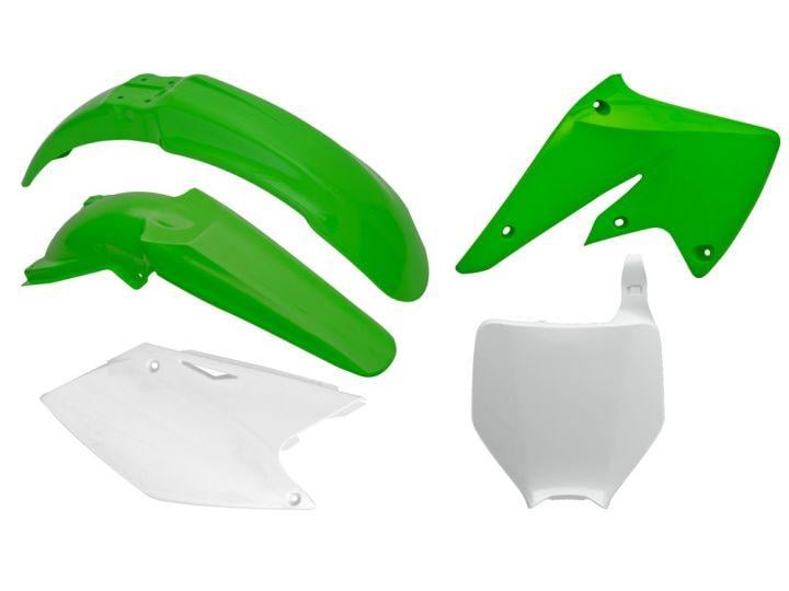 PLASTIC KIT/5 04-05 KXF250 OEM, RTECH R-KITKXF-OEM-504