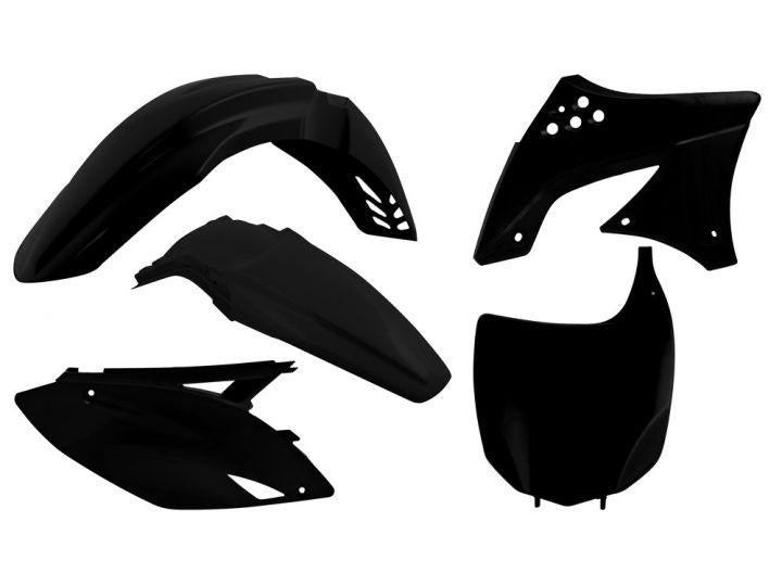 PLASTIC KIT/5 09-11 KXF450, BLACK RTECH R-KITKXF-NR0-510