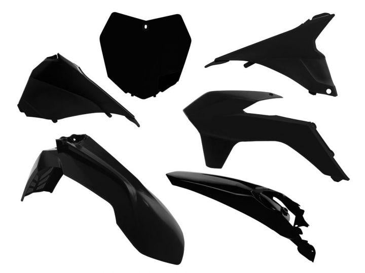 PLASTIC KIT/6 13-16 KTM SX/SXF, BLACK RTECH R-KITKTM-NR0-512