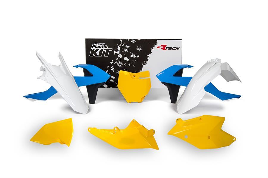 PLASTIC KIT/6 16-18 SX/SX-F 70s LTD EDITION, LIGHT BLUE/YELLOW/WHITE KIT, R-KITKTM-CL0-516