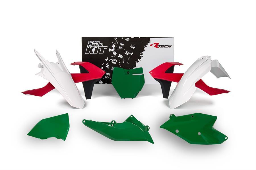 PLASTIC KIT/6 16-18 SX/SX-F 70s LTD EDITION, RED/GREEN/WHITE KIT, R-KITKTM-RQ0-516