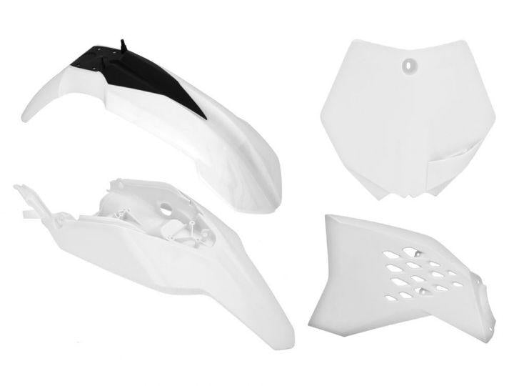 PLASTIC KIT/4 KTM65 09-11 WHT, RTECH R-KITKTM-BN0-508, WILL NOT FIT 2012
