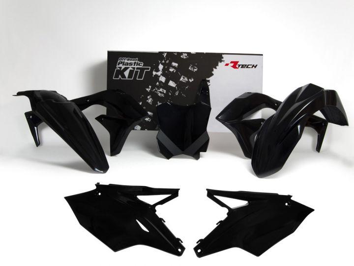 PLASTIC KIT/5 16-18 KX450F, BLACK RTECH R-KITKXF-NR0-517