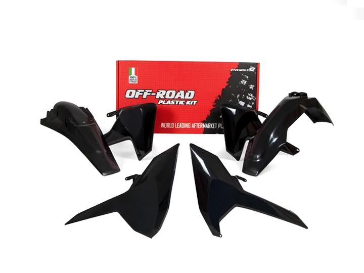 PLASTIC KIT 17-18 HUSKY TE/FE/TX, 4 PIECE ,COLOUR BLACK, RTECH R-KITHSQ-NR0-417