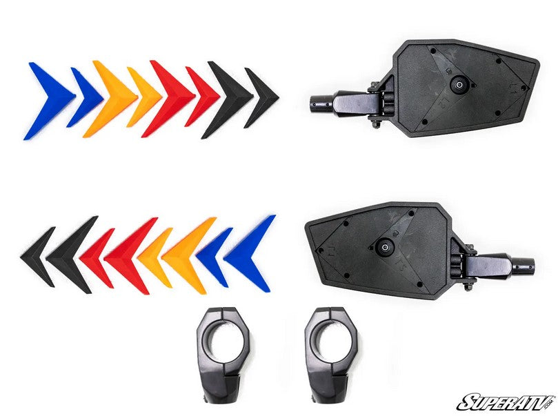 SIDE VIEW MIRROR RACE, POLARIS, CAN-AM, KAWASAKI, HONDA, YAMAHA 1.75