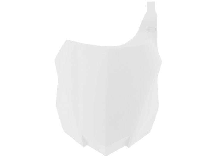 FRONT PLATE 13-15 KXF250/450, WHITE RTECH R-TBKXFBN0013