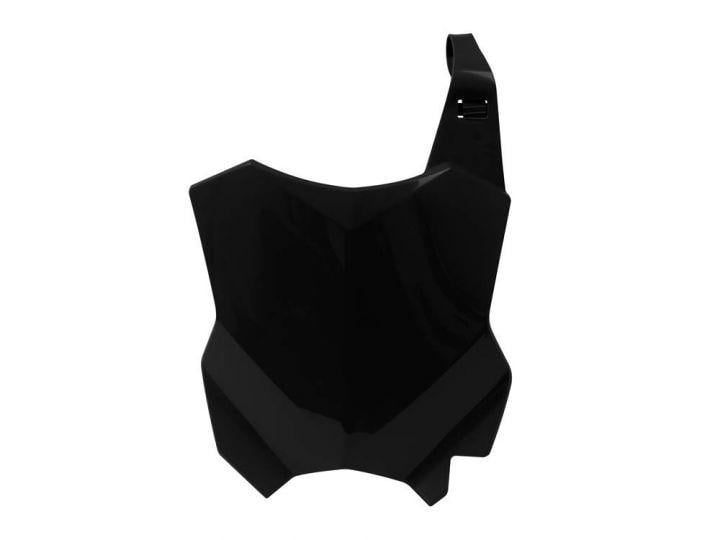 FRONT PLATE 2016-25 KX450F, BLACK RTECH R-TBKXFNR0016