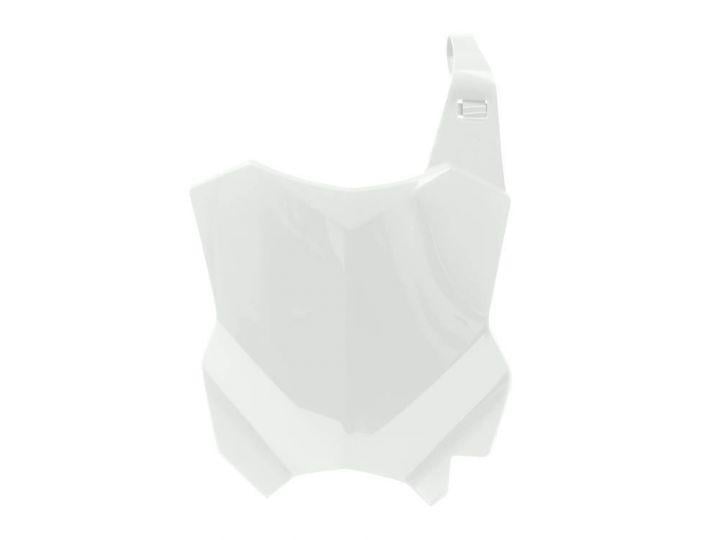FRONT PLATE 2016-25 KX450F, WHITE RACE TECH R-TBKXFBN0016