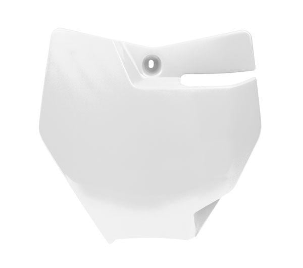 FRONT NUMBER PLATE 18-24 KTM85 SX, WHITE, RTECH R-TBKTMBN0185, GASGAS MC 85 2021-2024