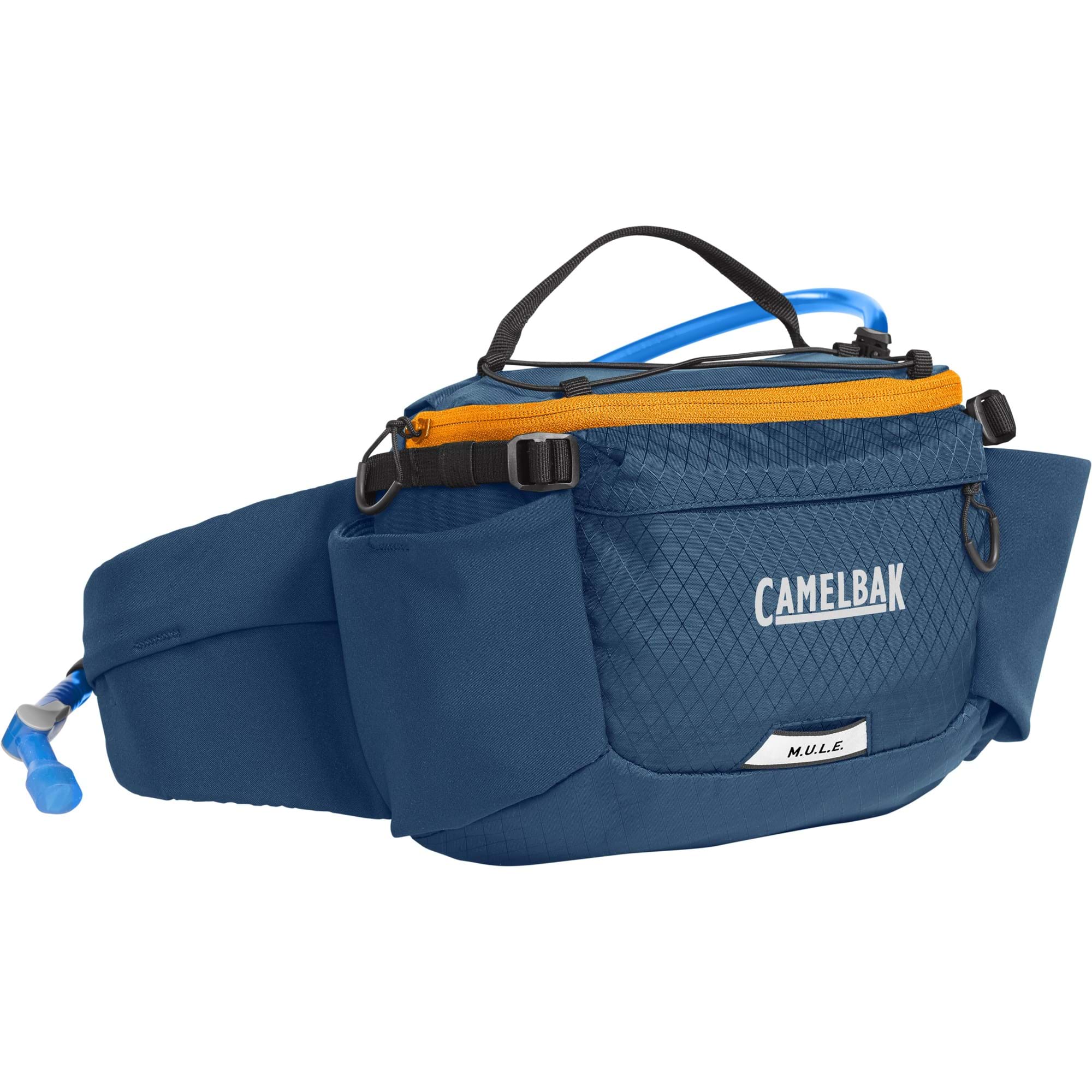 CAMELBAK M.U.L.E. 5 WAIST PACK 2023: GIBRALTAR NAVY/ORANGE 5L CBMULEWP