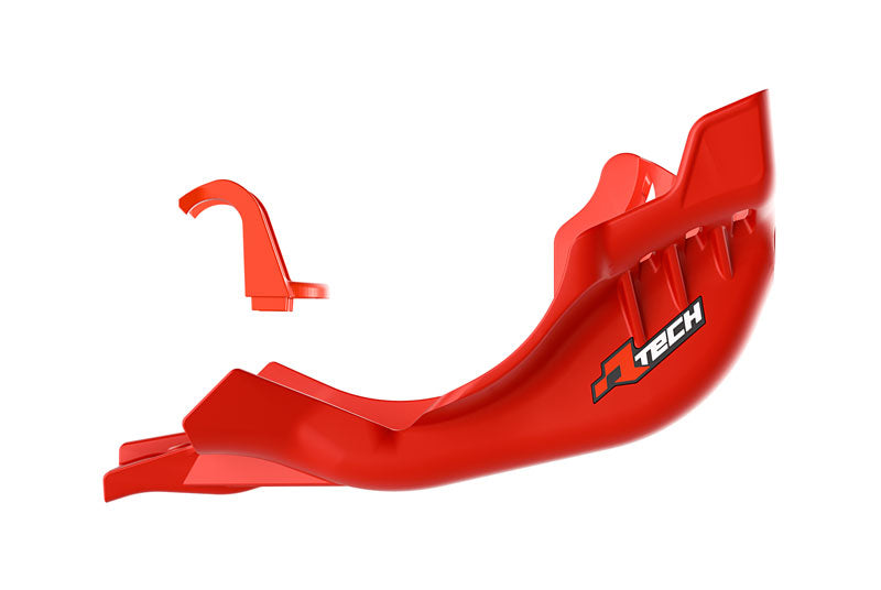 PLASTIC SKID PLATE RED, BETA RR 125/200 2020-25, RTECH R-PMBETRS0125, PLASTIC ENGINE COVER