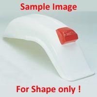 ENDURO REAR FENDER ORANGE, Universal fitting
