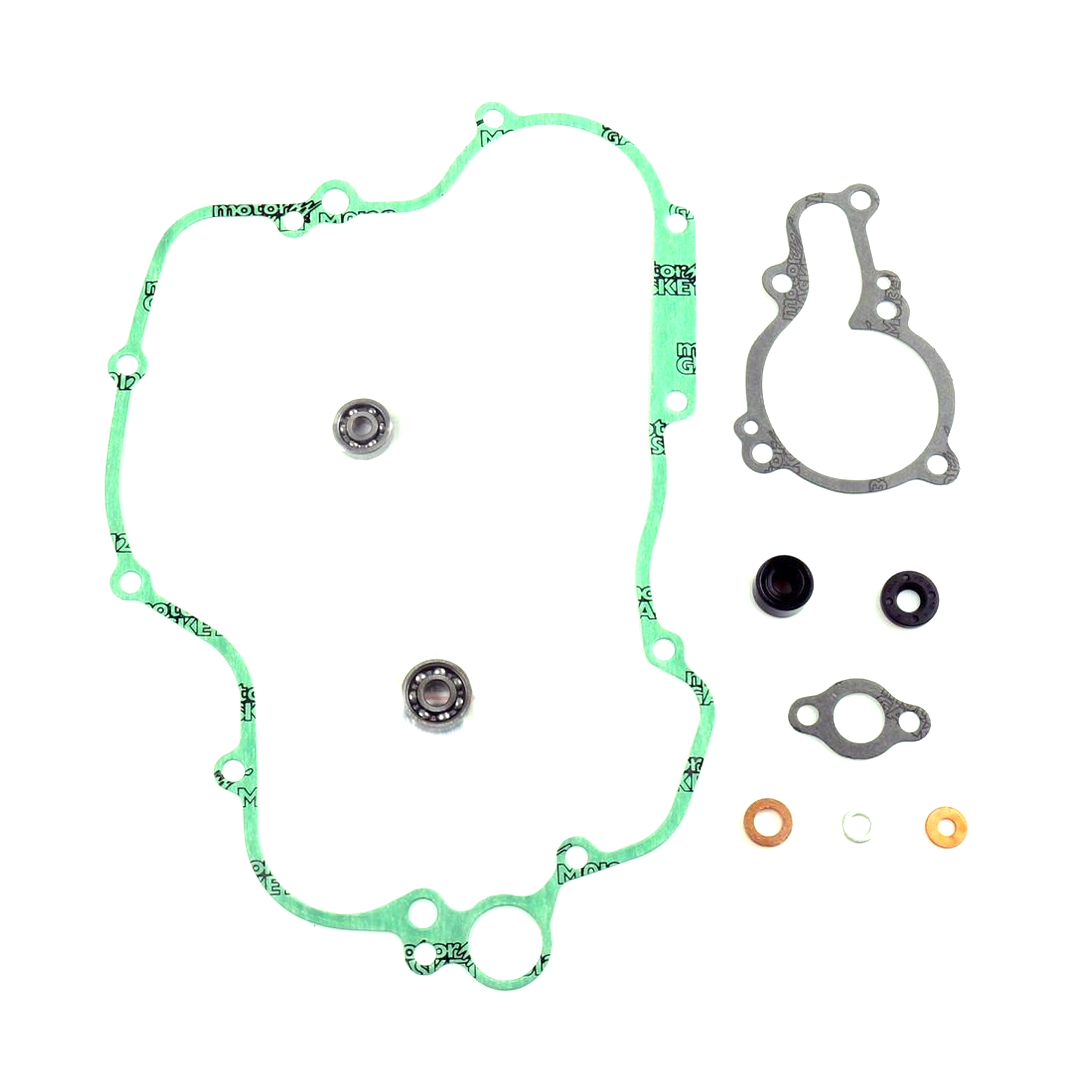 WATER PUMP GASKET KIT KX 125 94-02, ATHENA P400250475014 KAWASAKI WITH BEARING