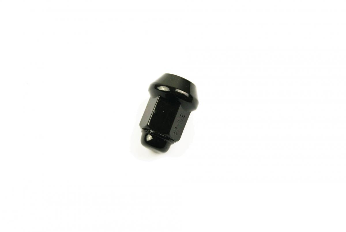LUG NUT 3/8 BEVELED BLACK, LUG3BA