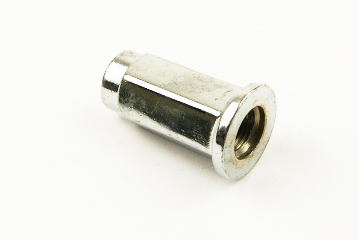 LUG NUT 3/8 24TPI FLAT CHROME, LUG5CA