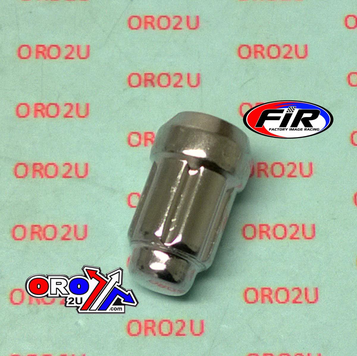 LUG NUT M12-1.5 BEV/SPLINED, LUGP-10 BEVELED CHROME
