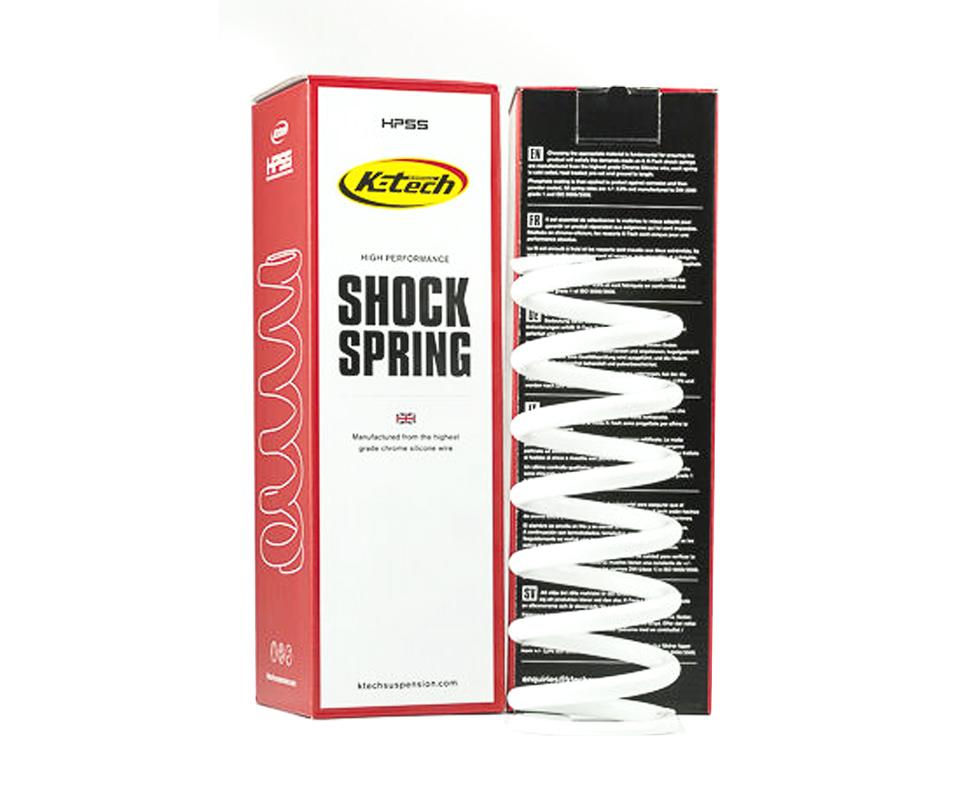 Shock Absorber Spring - 35N (47x130) White, 47-130-35, HIGH PERFORMANCE SHOCK SPRING, K-TECH SUSPENSION